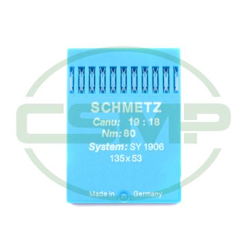 SY1906 SIZE 80 PACK OF 10 NEEDLES SCHMETZ SY1906 SIZE 80 PACK OF 10 NEEDLES SCHMETZ