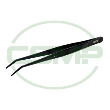 TWE6 6" BENT TWEEZER DE LUXE JACK