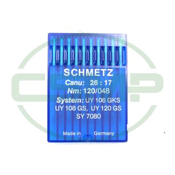 UY108 GKS SIZE 120 PACK OF 10 NEEDLES SCHMETZ UY108 GKS SIZE 120 PACK OF 10 NEEDLES SCHMETZ