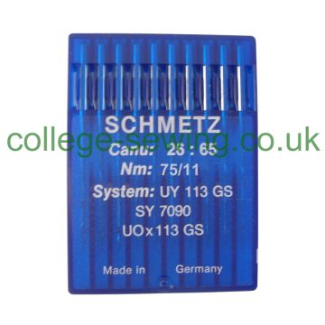 UY113GS SIZE 75 PACK OF 10 NEEDLES SCHMETZ