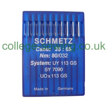 UY113GS SIZE 80 PACK OF 10 NEEDLES SCHMETZ