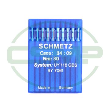 UY118GBS SIZE 80 PACK OF 10 NEEDLES SCHMETZ UY118GBS SIZE 80 PACK OF 10 NEEDLES SCHMETZ