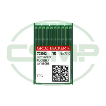 UY118GHS SIZE 70 PACK OF 10 NEEDLES GROZ BECKERT
