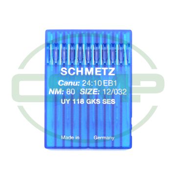 UY118 GKS SES SIZE 80 PACK OF 10 NEEDLES SCHMETZ UY118 GKS SES SIZE 80 PACK OF 10 NEEDLES SCHMETZ