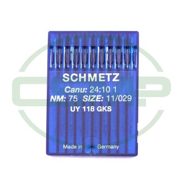 UY118 GKS SIZE 75 PACK OF 10 NEEDLES SCHMETZ UY118 GKS SIZE 75 PACK OF 10 NEEDLES SCHMETZ