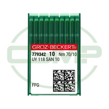 UY118SAN10 FFG SIZE 70 PACK OF 10 NEEDLES GROZ BECKERT UY118SAN10 FFG SIZE 70 PACK OF 10 NEEDLES GROZ BECKERT