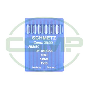 UY128GAS SIZE 80 PACK OF 10 NEEDLES SCHMETZ
