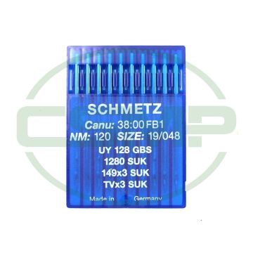 UY128GBS SIZE 120 PACK OF 10 NEEDLES SCHMETZ UY128GBS SIZE 120 PACK OF 10 NEEDLES SCHMETZ