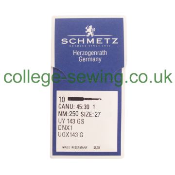 UY143GS SIZE 250 PACK OF 10 NEEDLES SCHMETZ