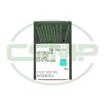 UY154GAS SIZE 120 PACK OF 10 NEEDLES GROZ BECKERT