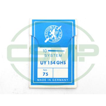 UY154GHS SIZE 75 PACK OF 10 NEEDLES SCHMETZ