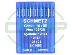 128X1 SIZE 125 PACK OF 10 NEEDLES SCHMETZ