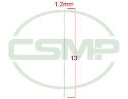 1.2MM CLOTH DRILL NEEDLE TAPERED POINT 13"