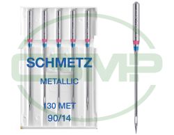 SCHMETZ METALLIC SIZE 90 PACK OF 5 NEEDLES