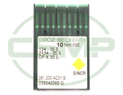 134-35S SIZE 100 PACK OF 10 NEEDLES GROZ BECKERT