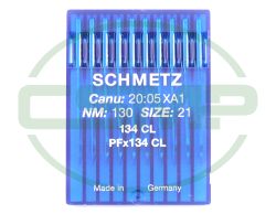 134CL SIZE 130 PACK OF 10 NEEDLES SCHMETZ