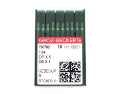 134 GEBEDUR SIZE 130 PACK OF 10 NEEDLES GROZ BECKERT TITANIUM COATED
