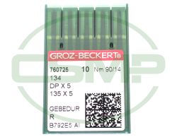 134 GEBEDUR SIZE 90 PACK OF 10 NEEDLES GROZ BECKERT TITANIUM COATED