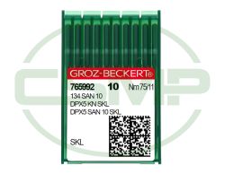 134 SAN10 SKL SIZE 75 GROZ BECKERT PACK OF 10 NEEDLES