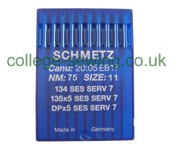 134SES SERV7 SIZE 75 PACK OF 10 NEEDLES SCHMETZ