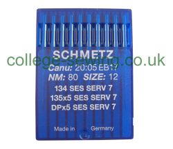 134SES SERV7 SIZE 80 PACK OF 10 NEEDLES SCHMETZ