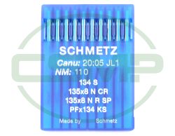 134S SIZE 110 PACK OF 10 NEEDLES SCHMETZ