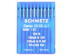 134S SIZE 130 PACK OF 10 NEEDLES SCHMETZ