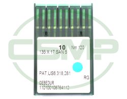 135X17 SAN5 GEBEDUR SIZE 120 PACK OF 10 NEEDLES GROZ BECKERT