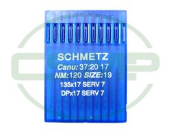 135X17 SERV7 SIZE 120 PACK OF 10 NEEDLES SCHMETZ