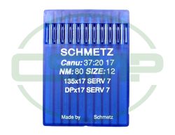 135X17 SERV7 SIZE 80 PACK OF 10 NEEDLES SCHMETZ