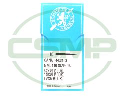 149X5 BLUK SIZE 110 PACK OF 10 NEEDLES SCHMETZ DISCONTINUED