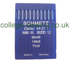 149X5 SIZE 80 PACK OF 10 NEEDLES SCHMETZ