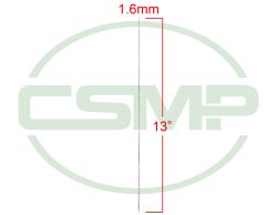 1.6MM CLOTH DRILL NEEDLE TAPERED POINT 13"