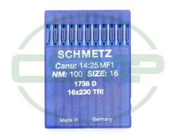 16X230TRI SIZE 100 PACK OF 10 NEEDLES SCHMETZ