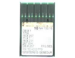 16X231FFG GEBEDUR SIZE 100 GROZ BECKERT PACK OF 10 NEEDLES