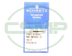 190LR SIZE 180 PACK OF 10 NEEDLES SCHMETZ DISCONTINUED