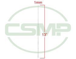 1MM CLOTH DRILL NEEDLE TAPERED POINT 13"