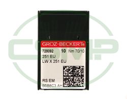 251EU SIZE 70 PACK OF 10 NEEDLES GROZ BECKERT