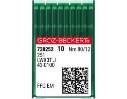 251FFG SIZE 80 PACK OF 10 NEEDLES GROZ BECKERT