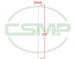 2MM CLOTH DRILL NEEDLE TAPERED POINT 13"
