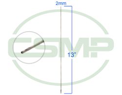 2MM HOLLOW SPIRAL CLOTH DRILL 13"