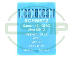 34LR SIZE 80 PACK OF 10 NEEDLES SCHMETZ DISCONTINUED