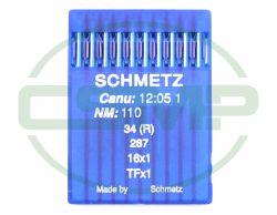 34R SIZE 110 PACK OF 10 NEEDLES SCHMETZ