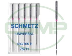 SCHMETZ UNIVERSAL SIZE 75 PACK OF 5 NEEDLES