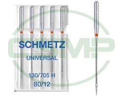 SCHMETZ UNIVERSAL SIZE 80 PACK OF 5 NEEDLES