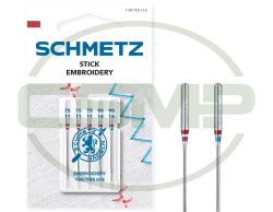 SCHMETZ EMBROIDERY SIZE 75-90 PACK OF 5 CARDED