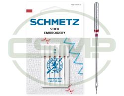 SCHMETZ EMBROIDERY SIZE 75 PACK OF 5 CARDED