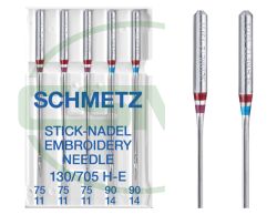 SCHMETZ EMBROIDERY SIZE 75-90 PACK OF 5 NEEDLES