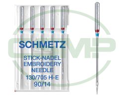 SCHMETZ EMBROIDERY SIZE 90 PACK OF 5 NEEDLES