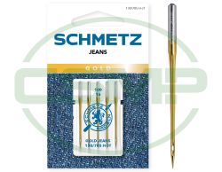 SCHMETZ JEANS GOLD SIZE 100 PACK OF 5 CARDED